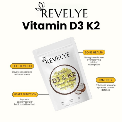 Revelye® Vitamin D3 & K2 Softgels