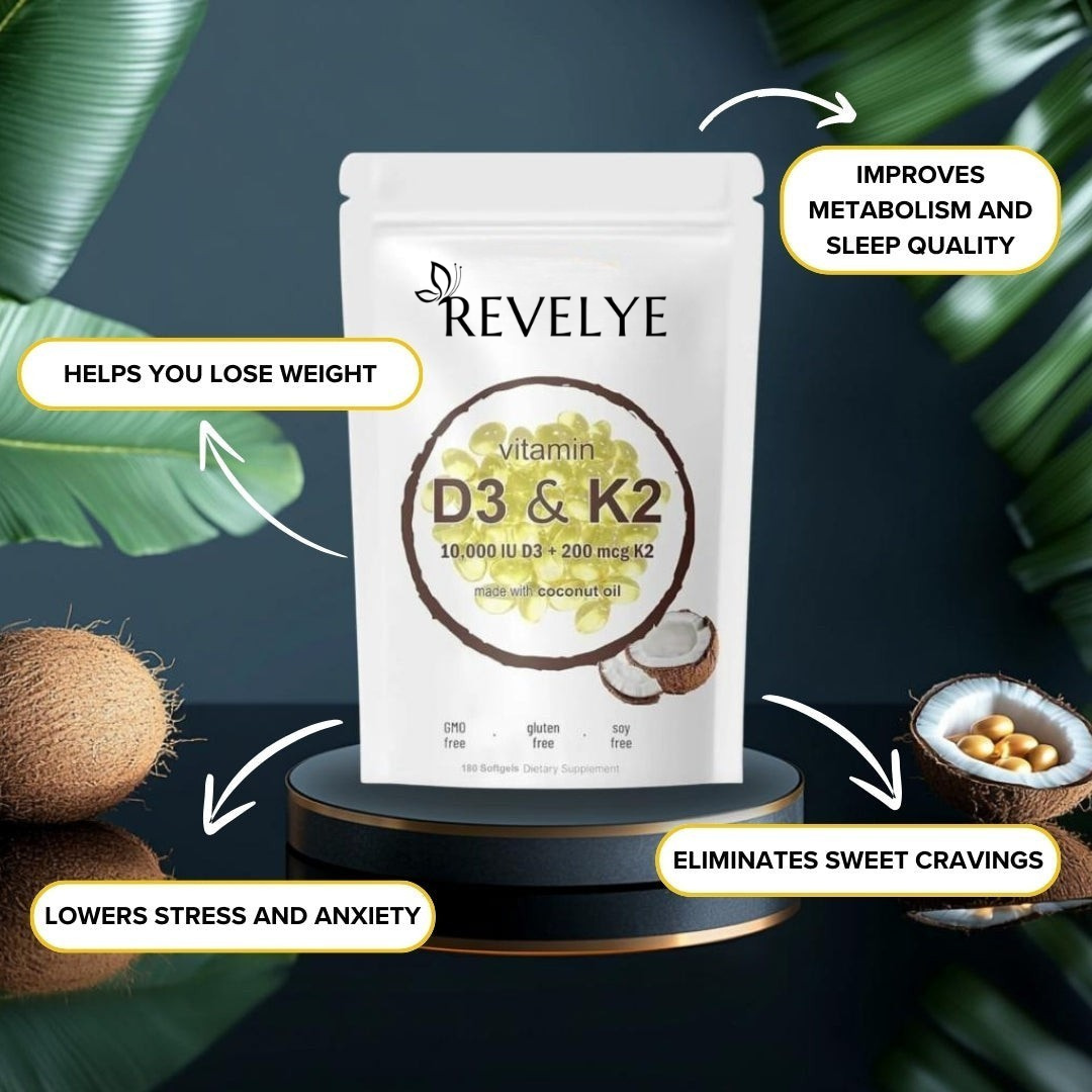 Revelye® Vitamin D3 & K2 Softgels